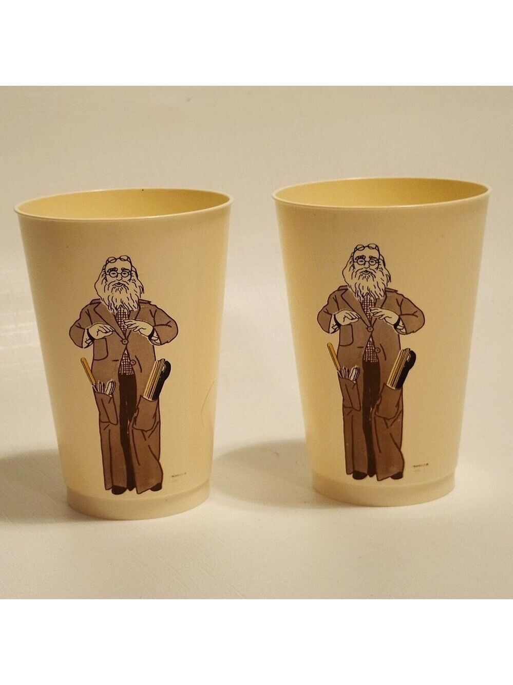 VINTAGE McDonald's The Professor Plastic Character Cup 1970s
